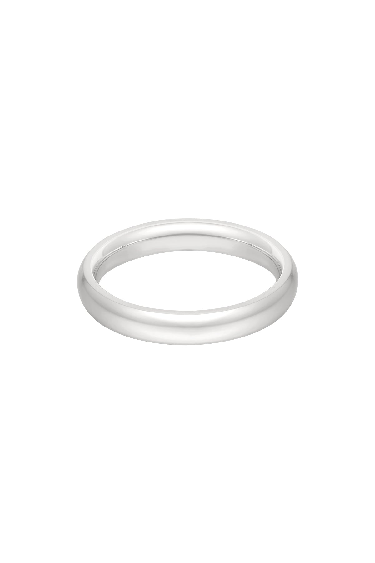 Tijdloze effen ring - zilver