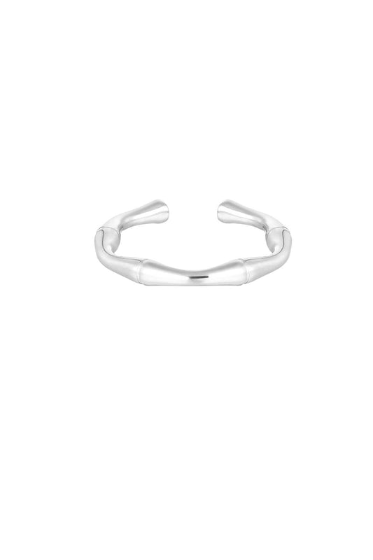 Hoekige ring - zilver