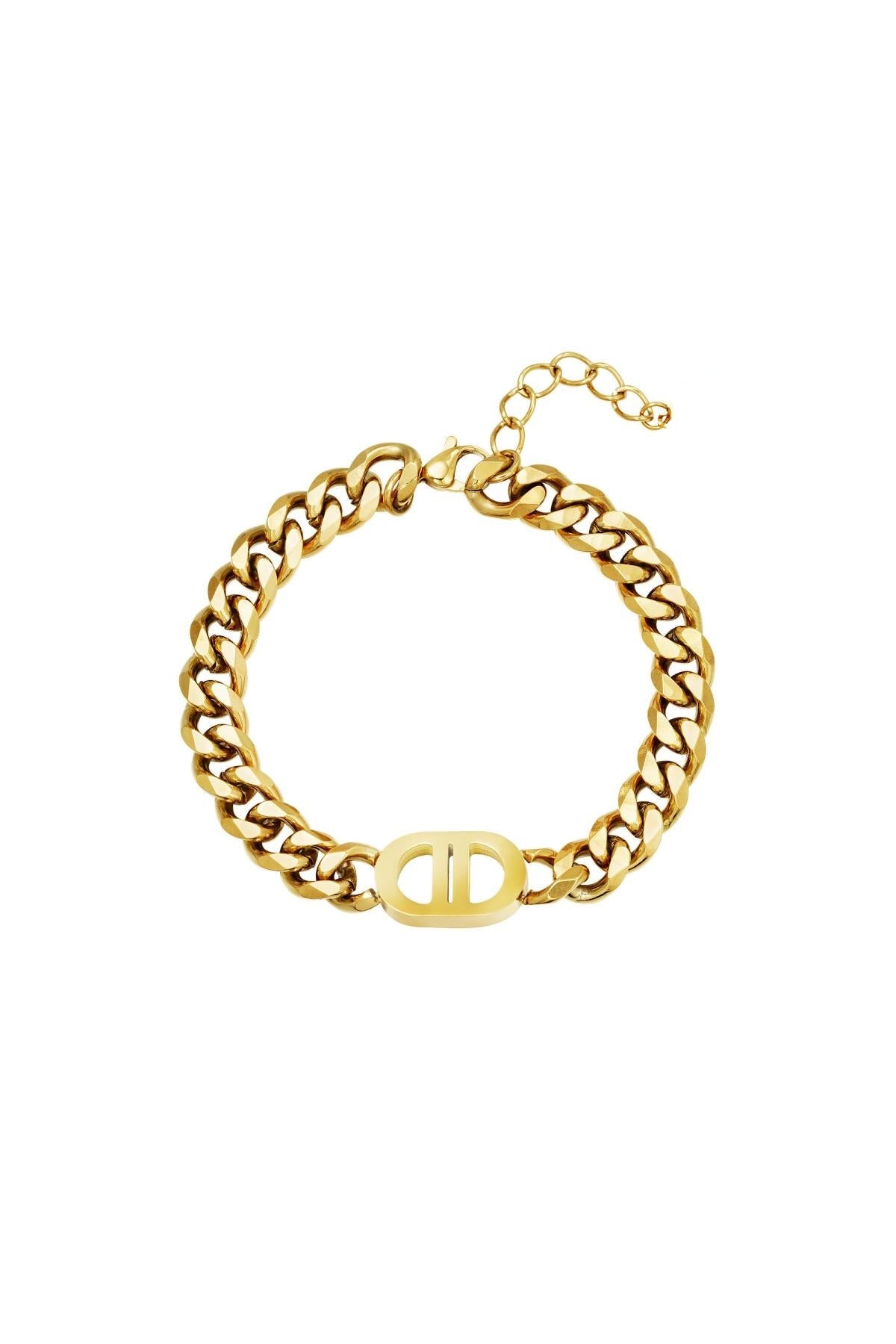 Thick chain bracelet The Good Life - gold
