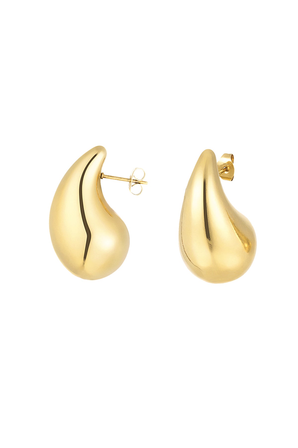 Druppel oorbellen large - goud